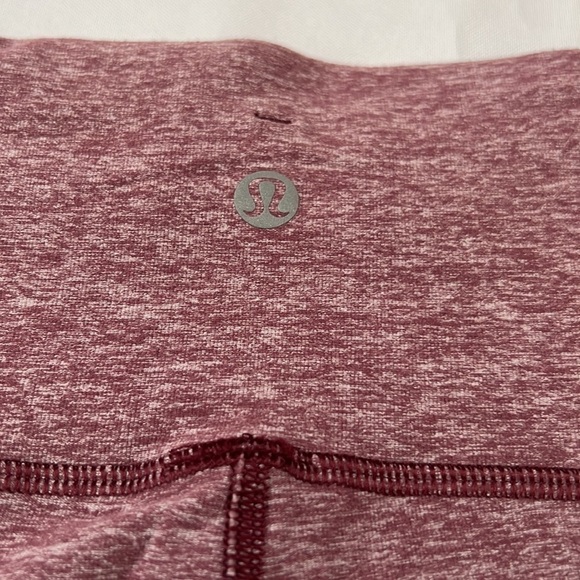 Lululemon Run purple Turn Around Tight Heathered Activewear Bottoms - Picture 3 of 5